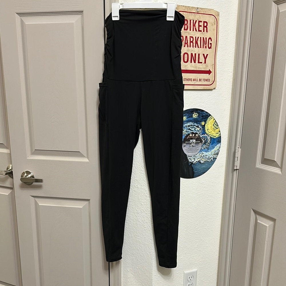 Women's Black Maternity Leggings